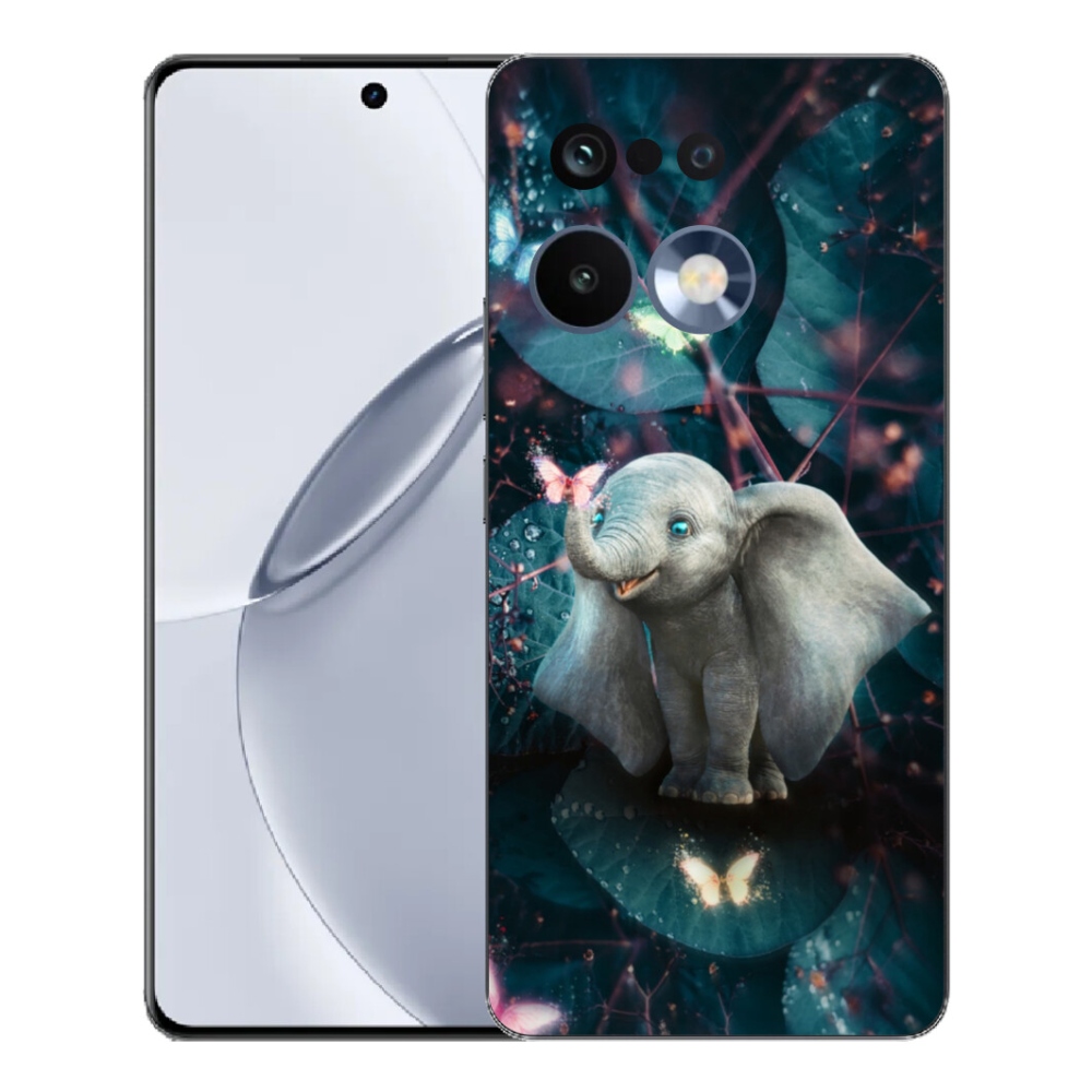 Gelový kryt mmCase na Realme 16 Pro+ - roztomilý slon