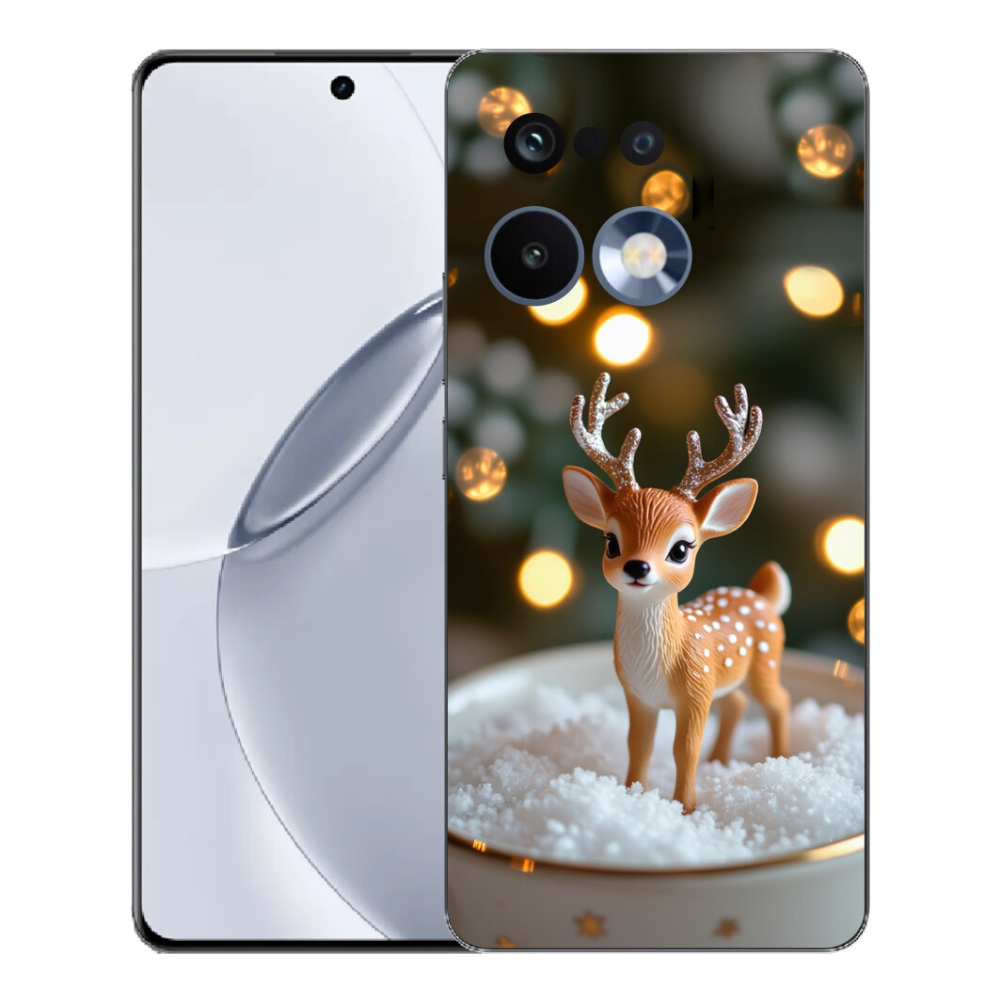Gelový kryt mmCase na Realme 16 Pro+ - roztomilý vánoční jelen