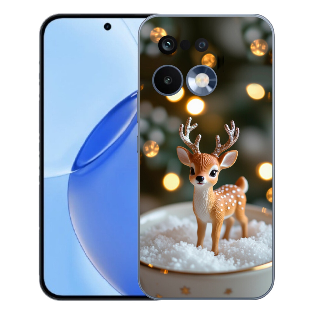 Gelový kryt mmCase na Realme 16 Pro - roztomilý vánoční jelen