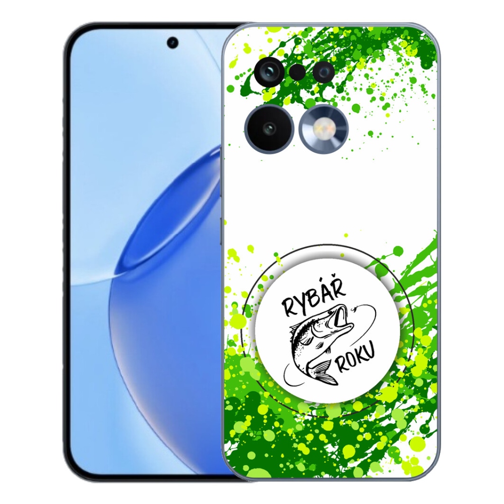 Gelový kryt mmCase na Realme 16 Pro - rybář roku bílé pozadí