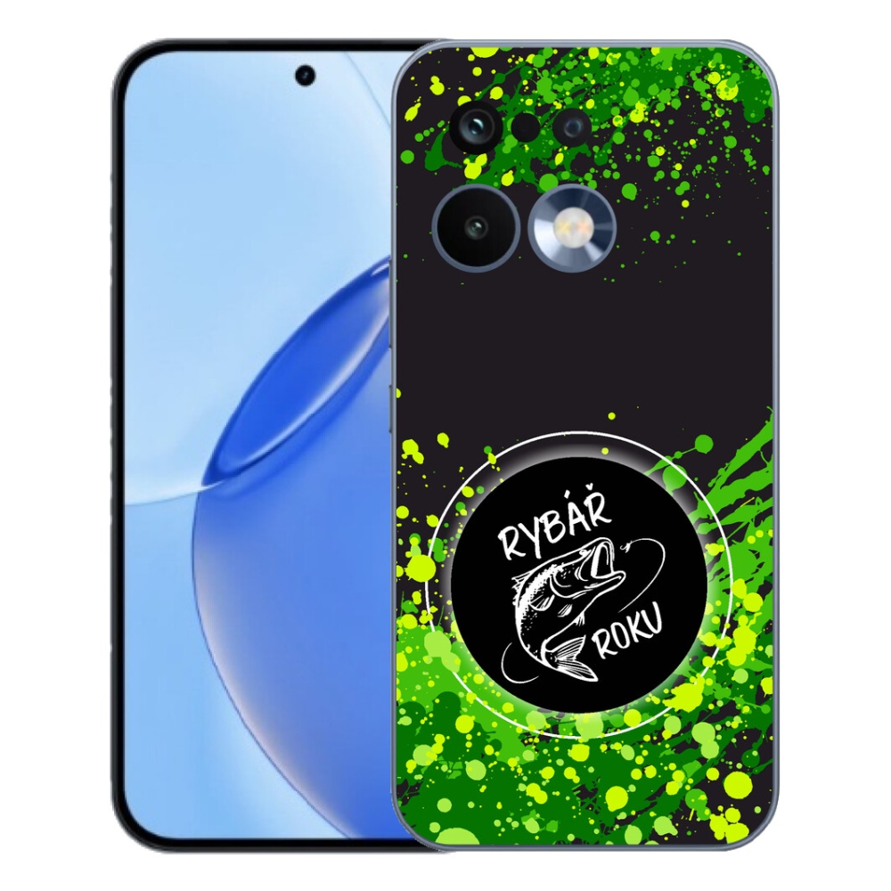 Gelový kryt mmCase na Realme 16 Pro - rybář roku černé pozadí