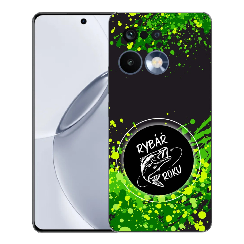 Gelový kryt mmCase na Realme 16 Pro+ - rybář roku černé pozadí