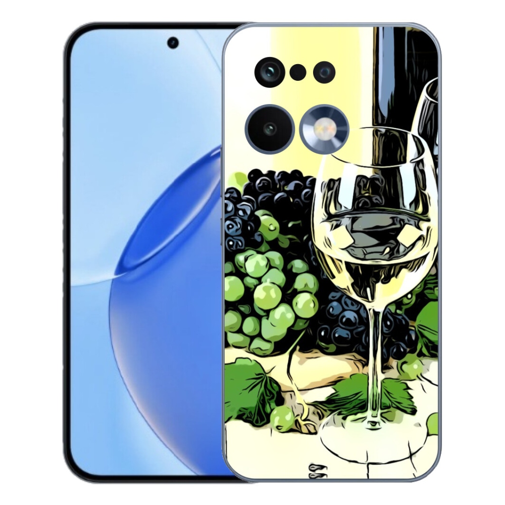 Gelový kryt mmCase na Realme 16 Pro - sklenka vína