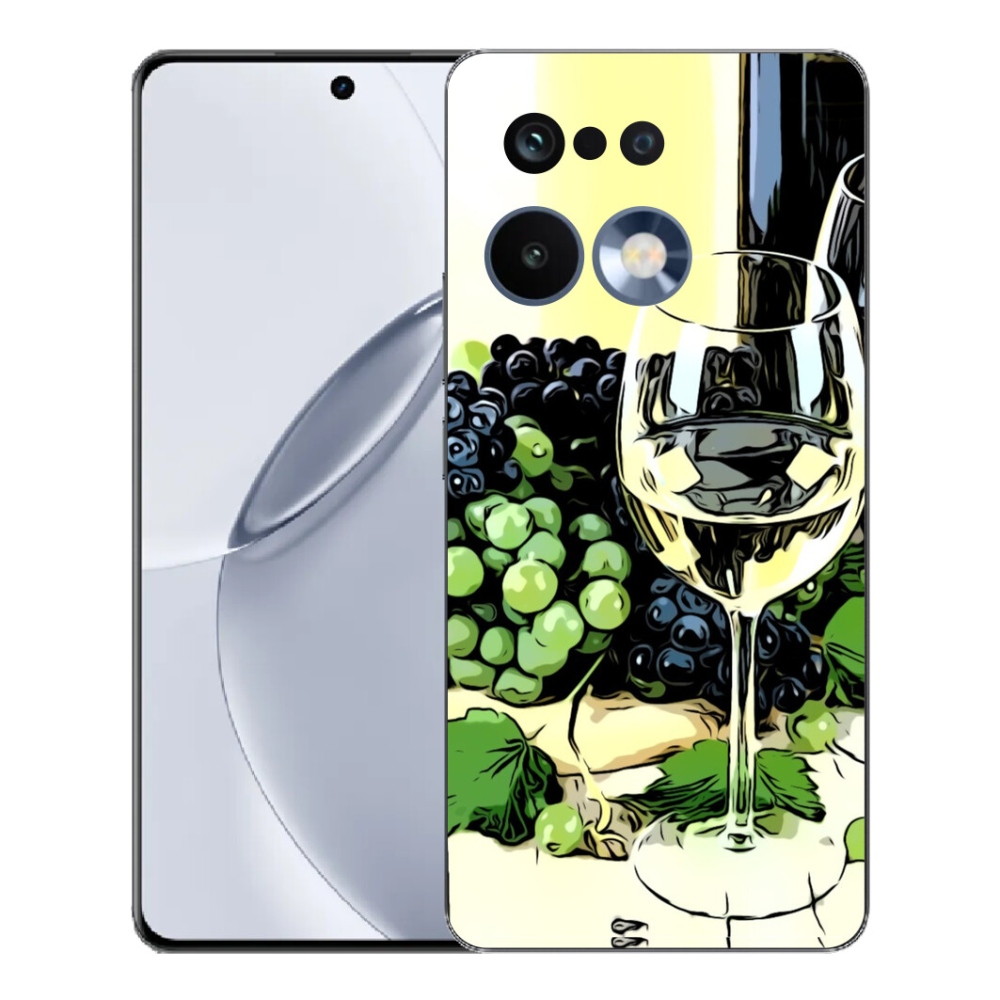 Gelový kryt mmCase na Realme 16 Pro+ - sklenka vína