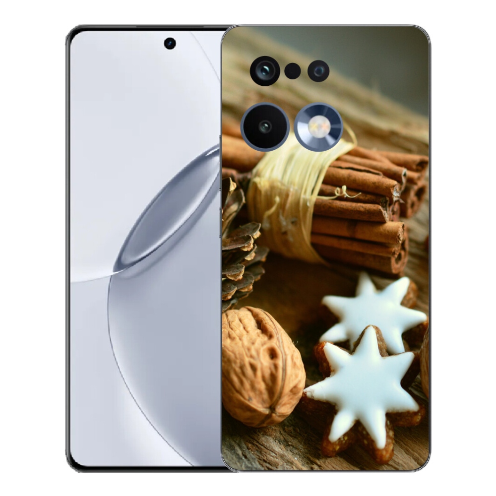 Gelový kryt mmCase na Realme 16 Pro+ - skořice a perníčky
