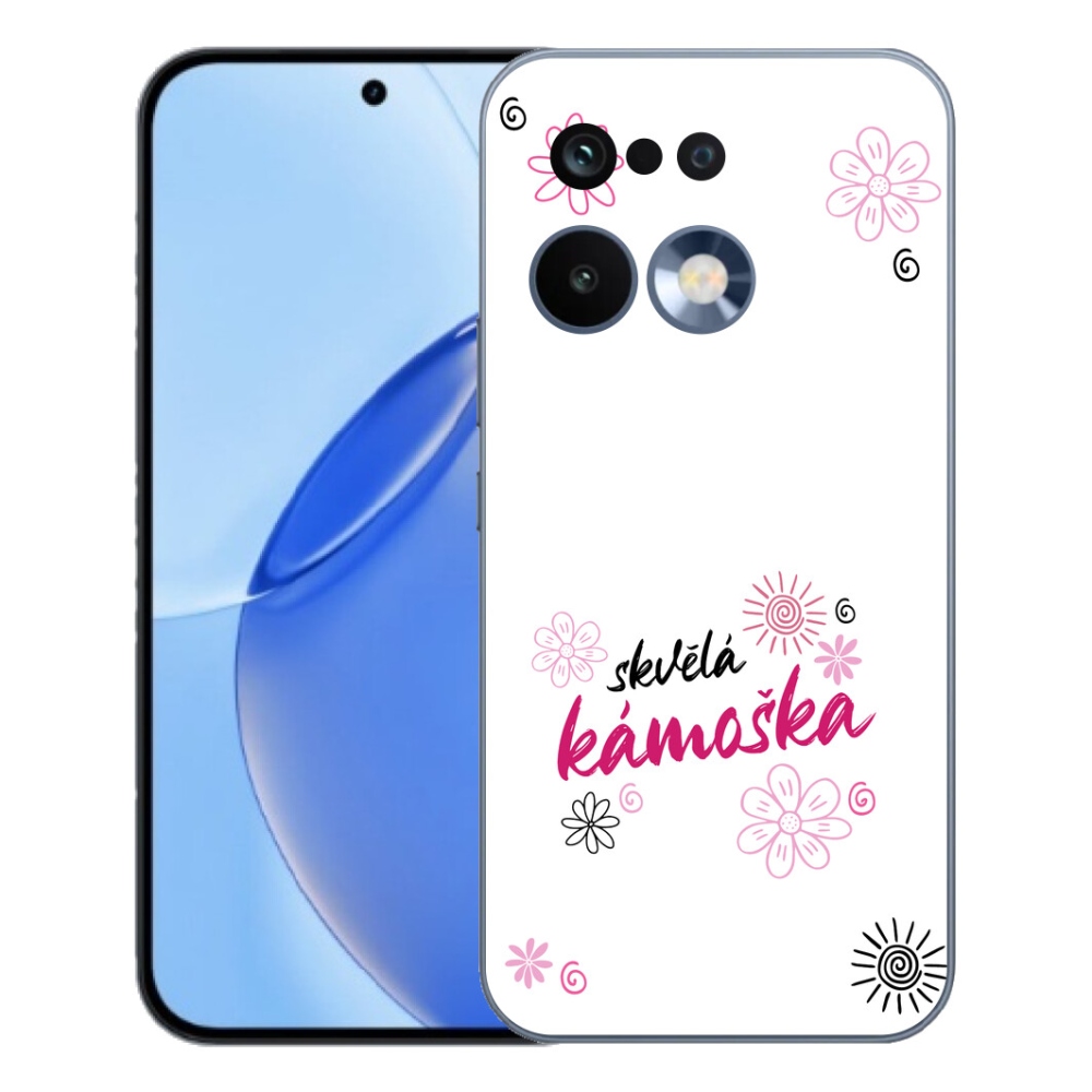 Gelový kryt mmCase na Realme 16 Pro - skvělá kámoška bílé pozadí