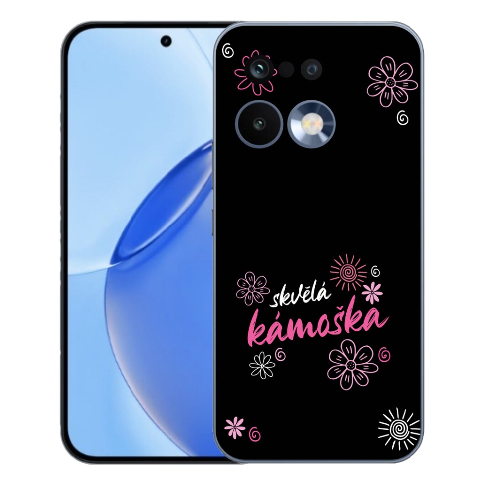 Gelový kryt mmCase na Realme 16 Pro - skvělá kámoška černé pozadí