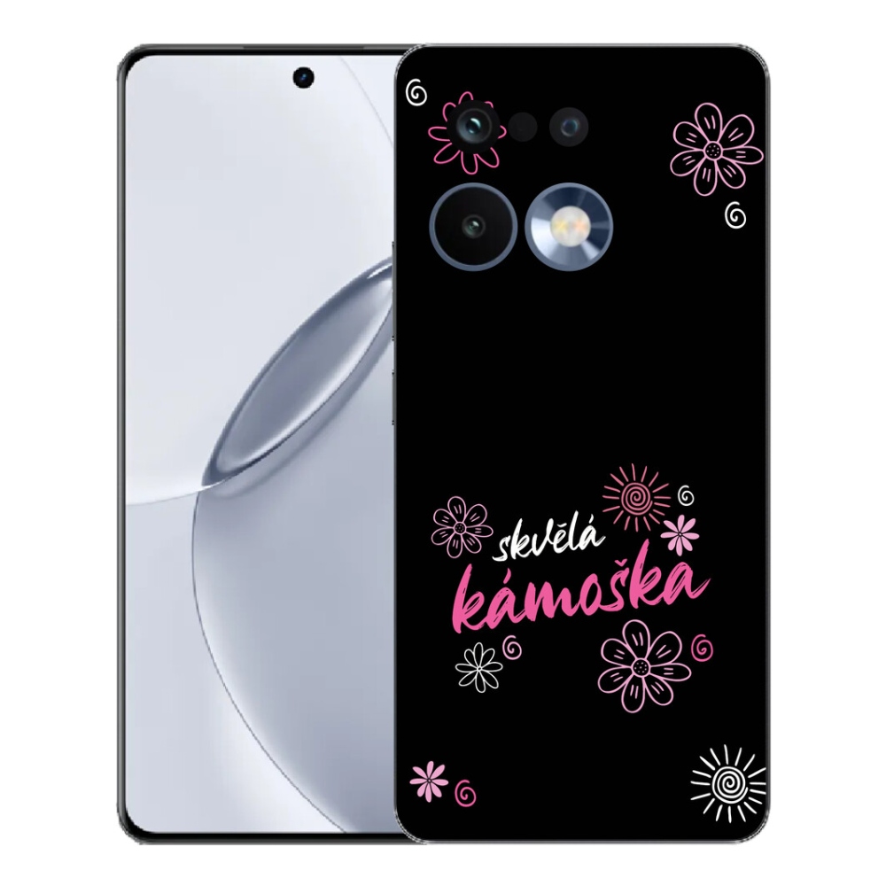 Gelový kryt mmCase na Realme 16 Pro+ - skvělá kámoška černé pozadí