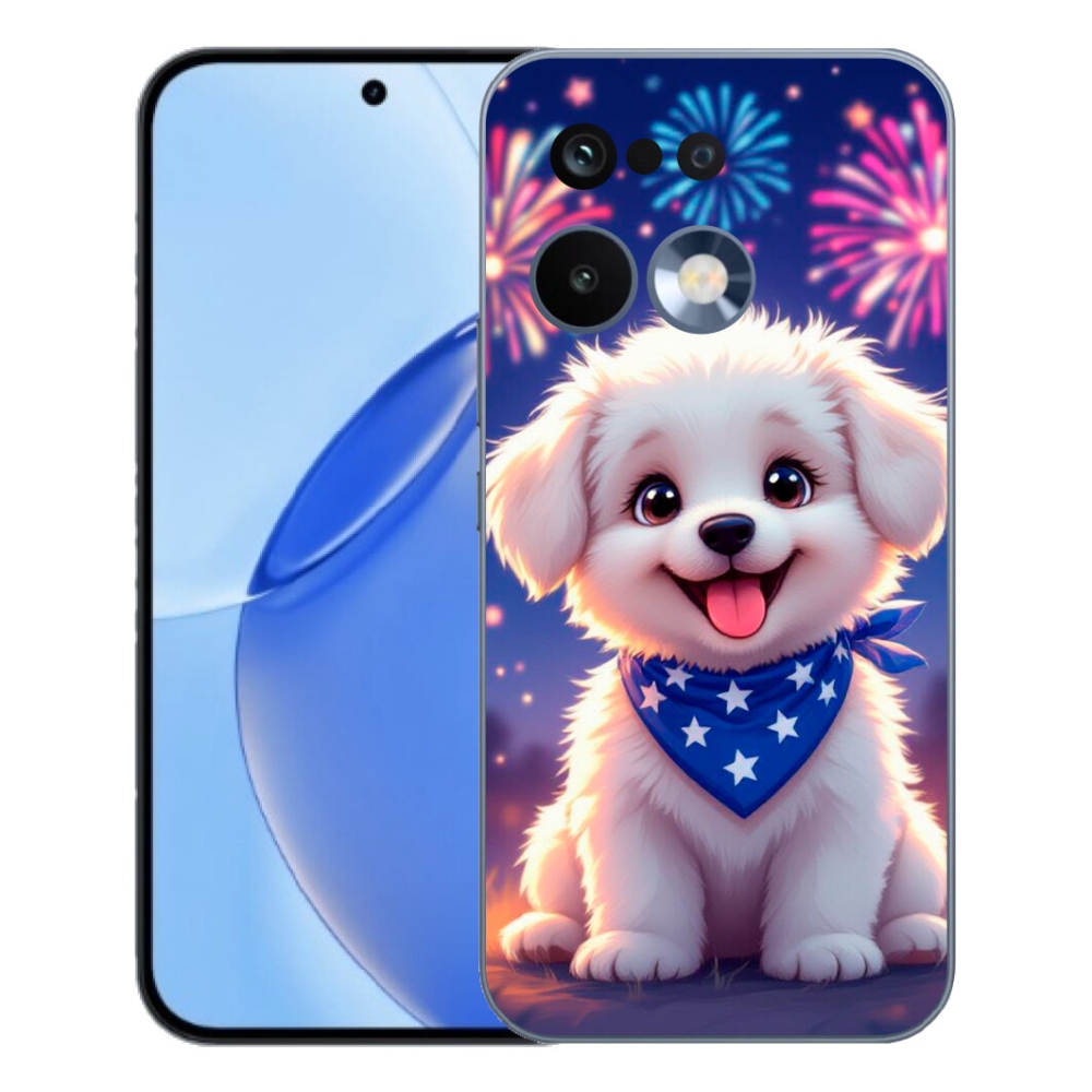 Gelový kryt mmCase na Realme 16 Pro - slavnostní štěně