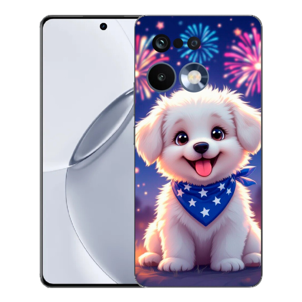 Gelový kryt mmCase na Realme 16 Pro+ - slavnostní štěně