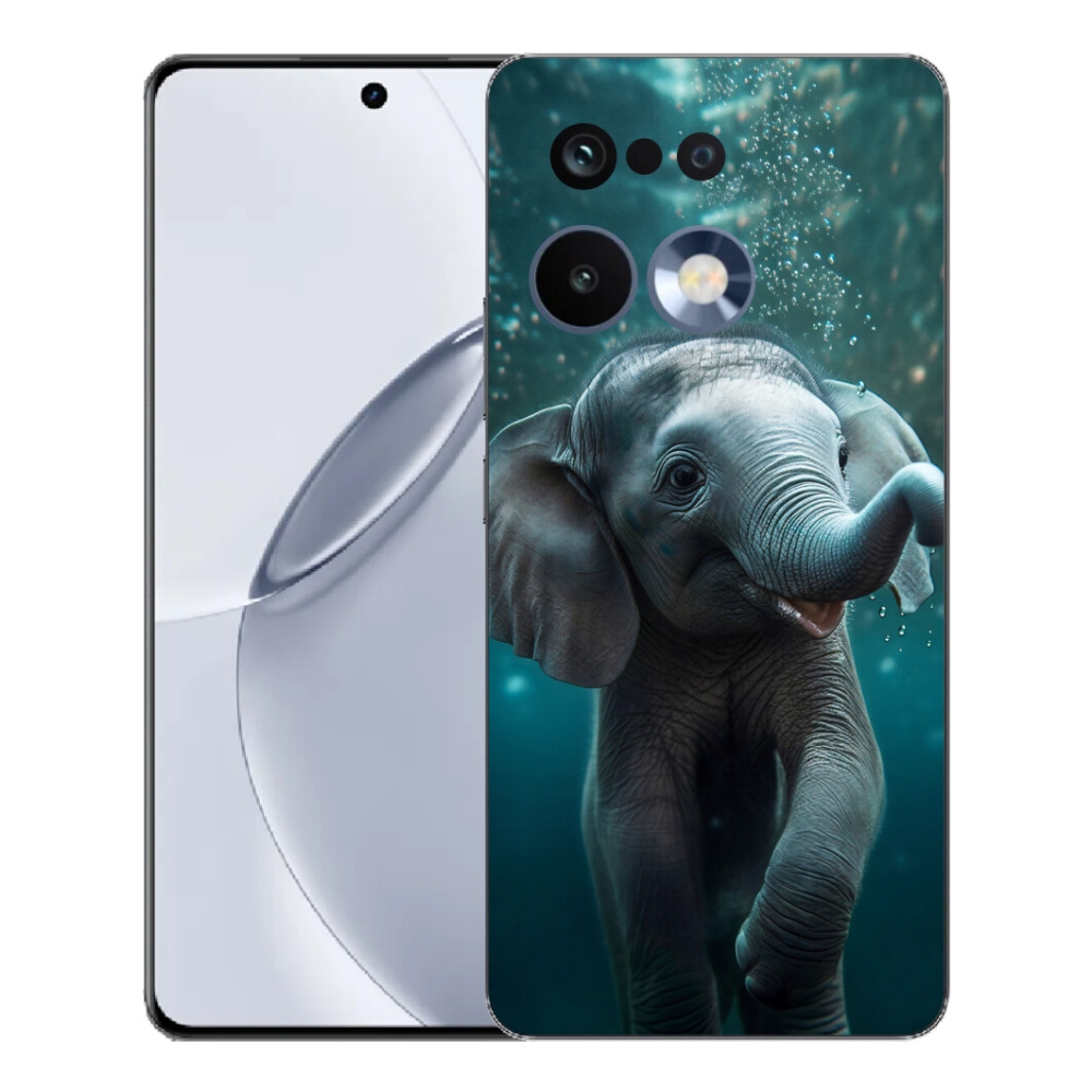 Gelový kryt mmCase na Realme 16 Pro+ - slůně pod vodou