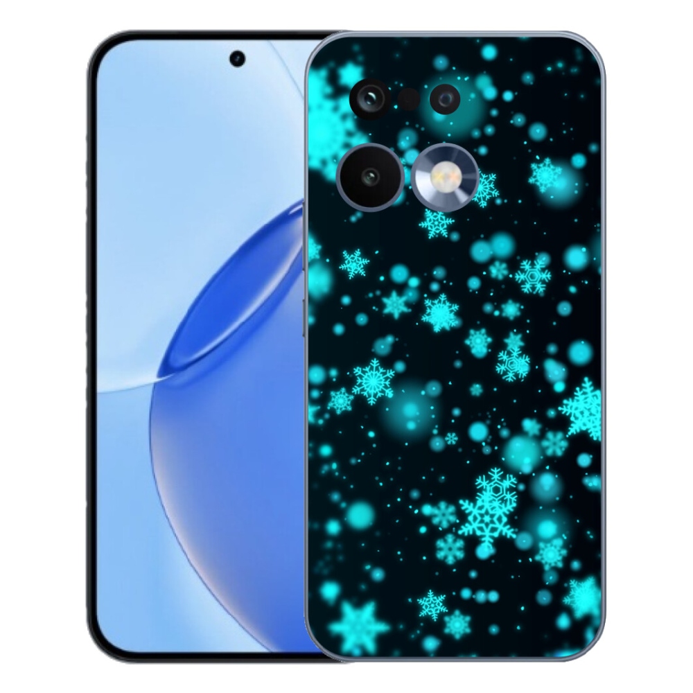 Gelový kryt mmCase na Realme 16 Pro - sněhové vločky 1