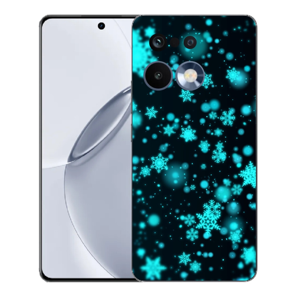 Gelový kryt mmCase na Realme 16 Pro+ - sněhové vločky 1