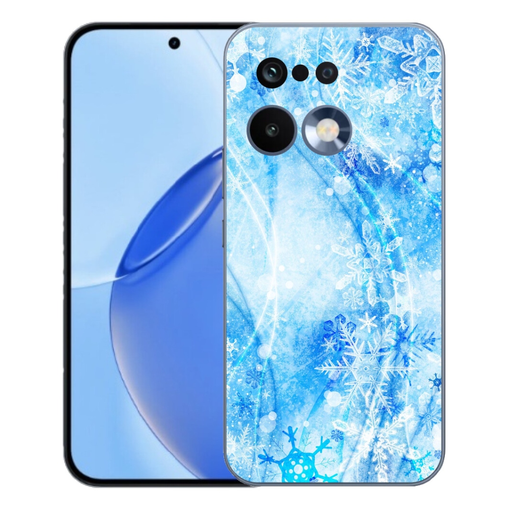 Gelový kryt mmCase na Realme 16 Pro - sněhové vločky