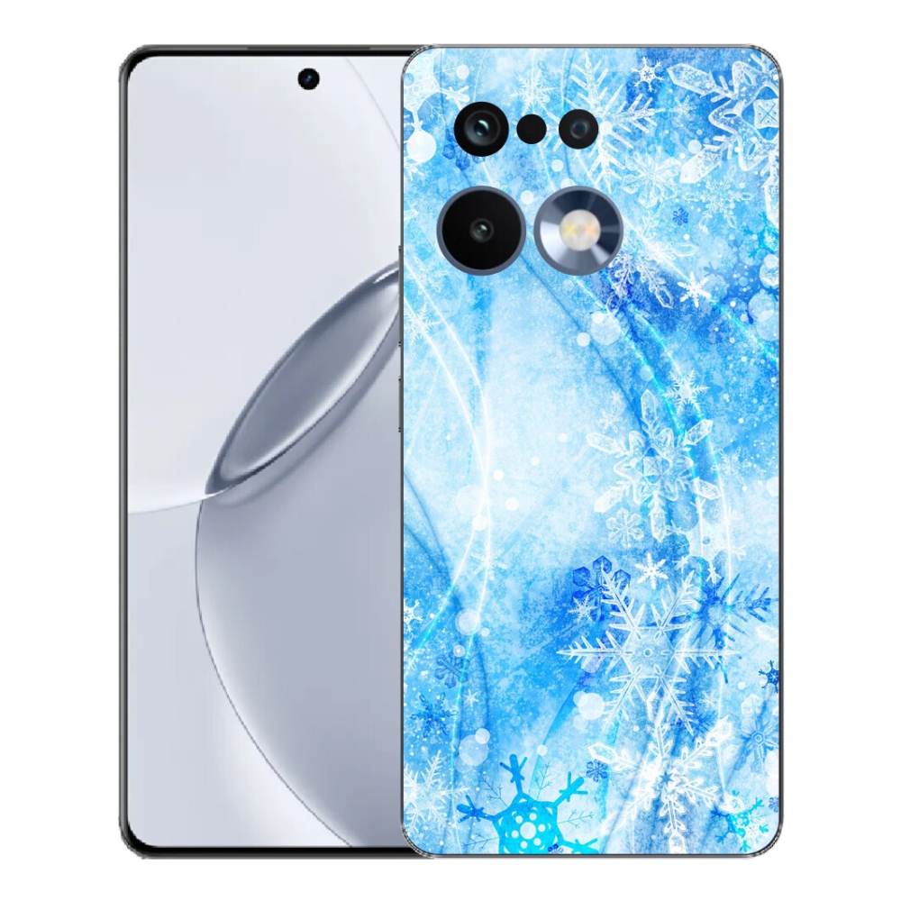 Gelový kryt mmCase na Realme 16 Pro+ - sněhové vločky