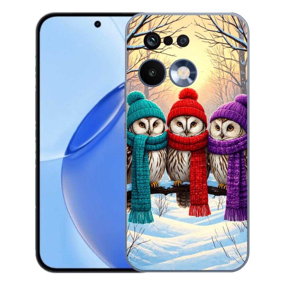 Gelový kryt mmCase na Realme 16 Pro - soví přátelé