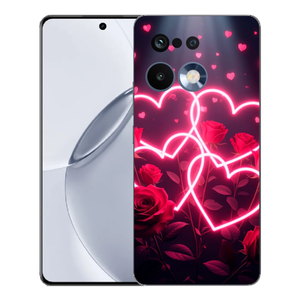 Gelový kryt mmCase na Realme 16 Pro+ - srdce lásky