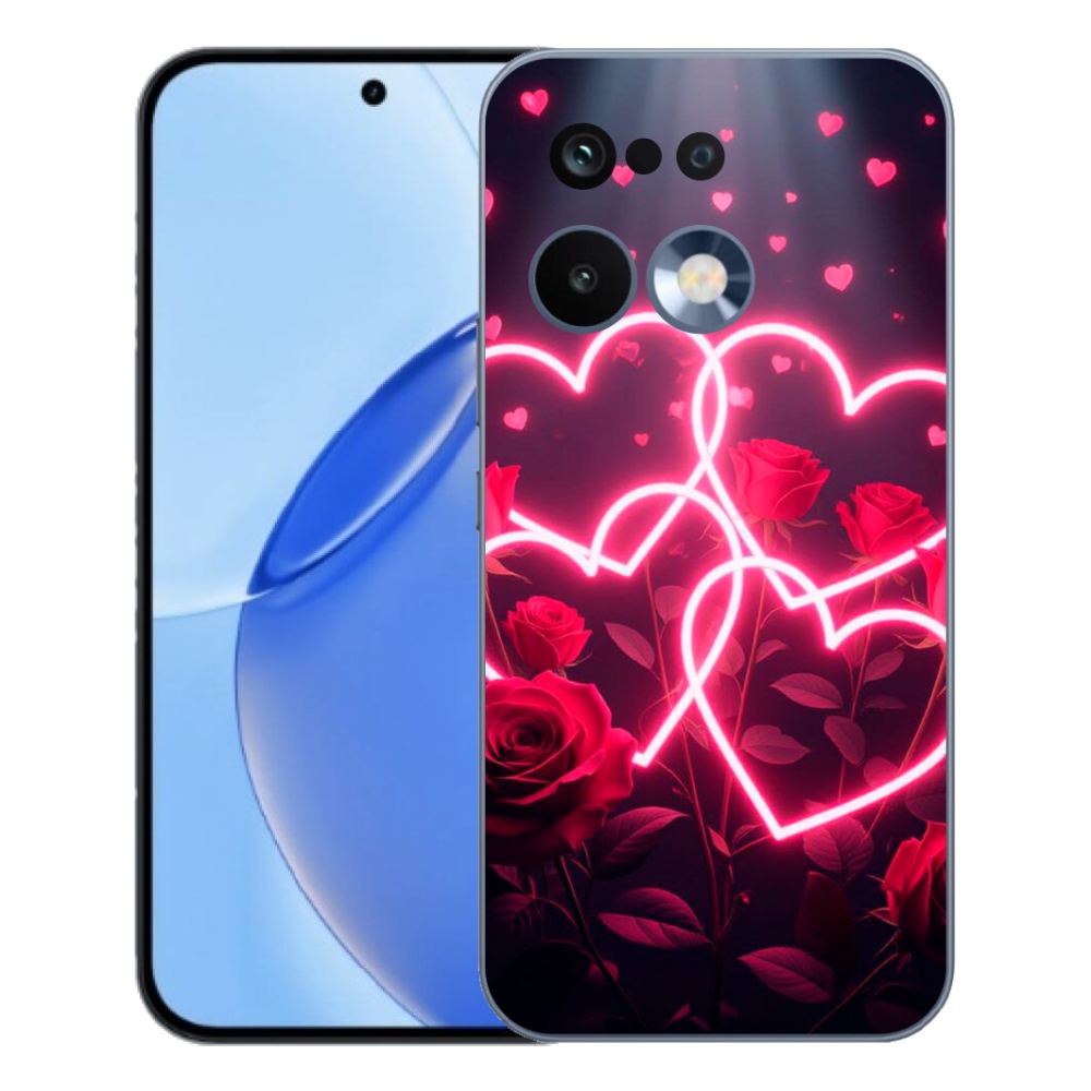 Gelový kryt mmCase na Realme 16 Pro - srdce lásky