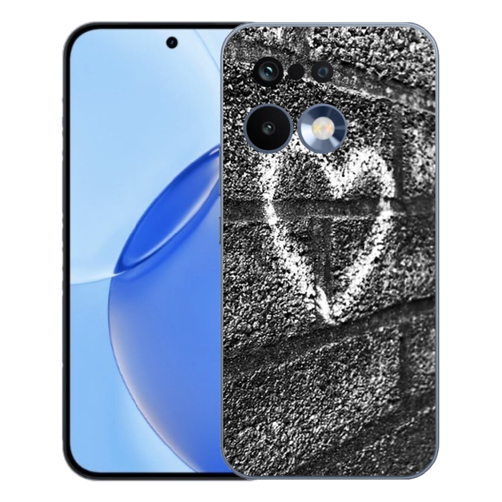 Gelový kryt mmCase na Realme 16 Pro - srdce na zdi