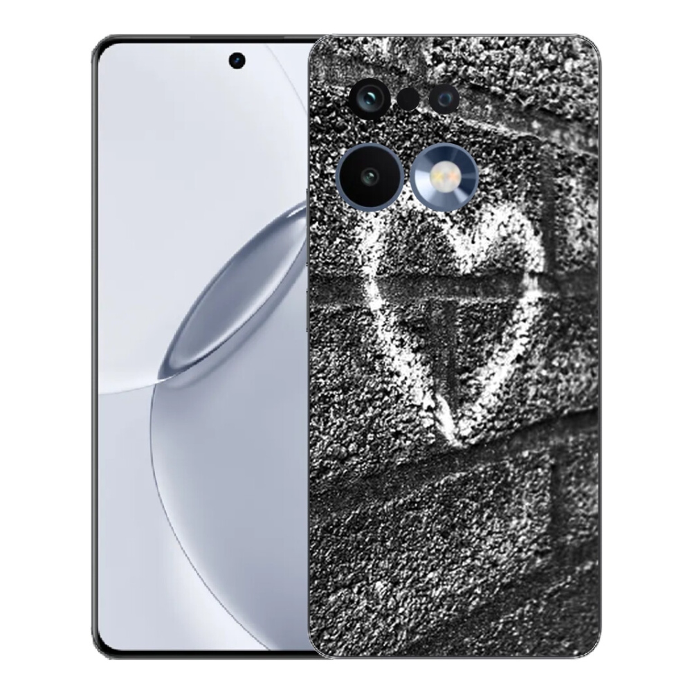 Gelový kryt mmCase na Realme 16 Pro+ - srdce na zdi