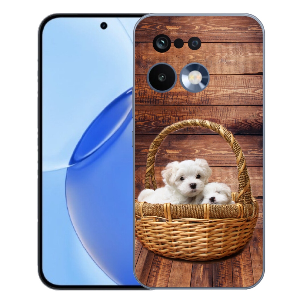 Gelový kryt mmCase na Realme 16 Pro - štěňátka