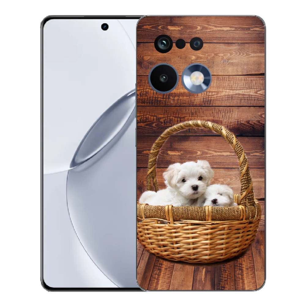 Gelový kryt mmCase na Realme 16 Pro+ - štěňátka