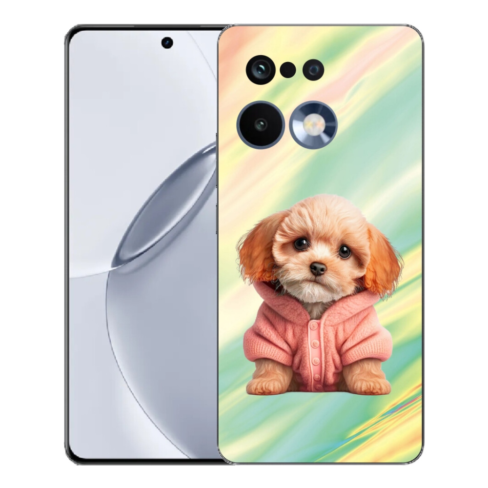 Gelový kryt mmCase na Realme 16 Pro+ - štěně ve svetru