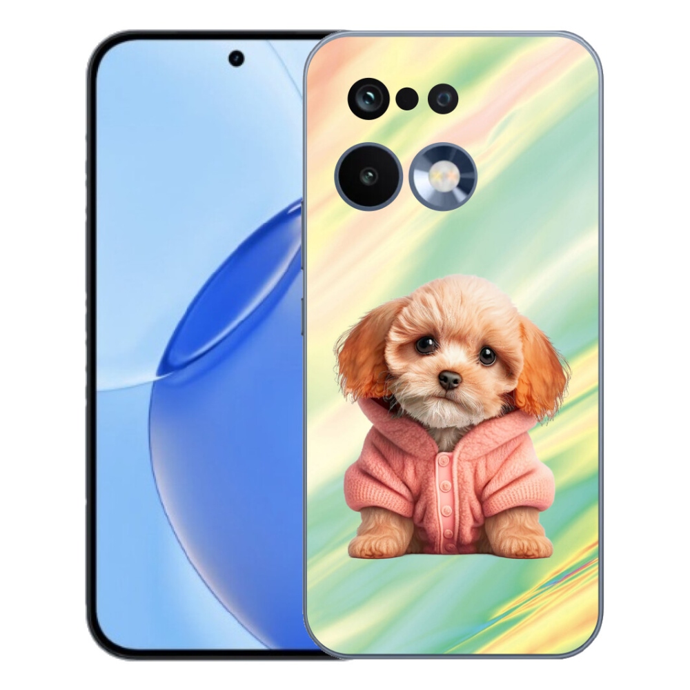 Gelový kryt mmCase na Realme 16 Pro - štěně ve svetru