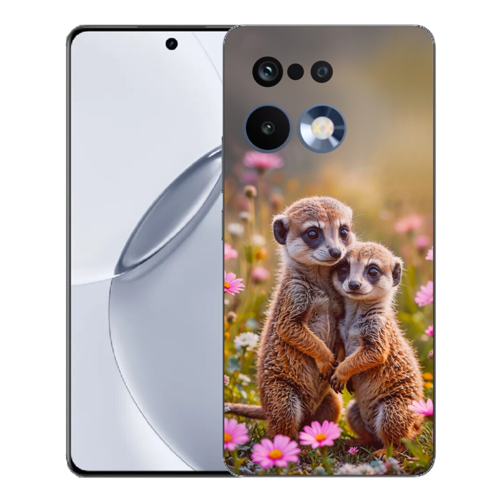 Gelový kryt mmCase na Realme 16 Pro+ - surikatí duo