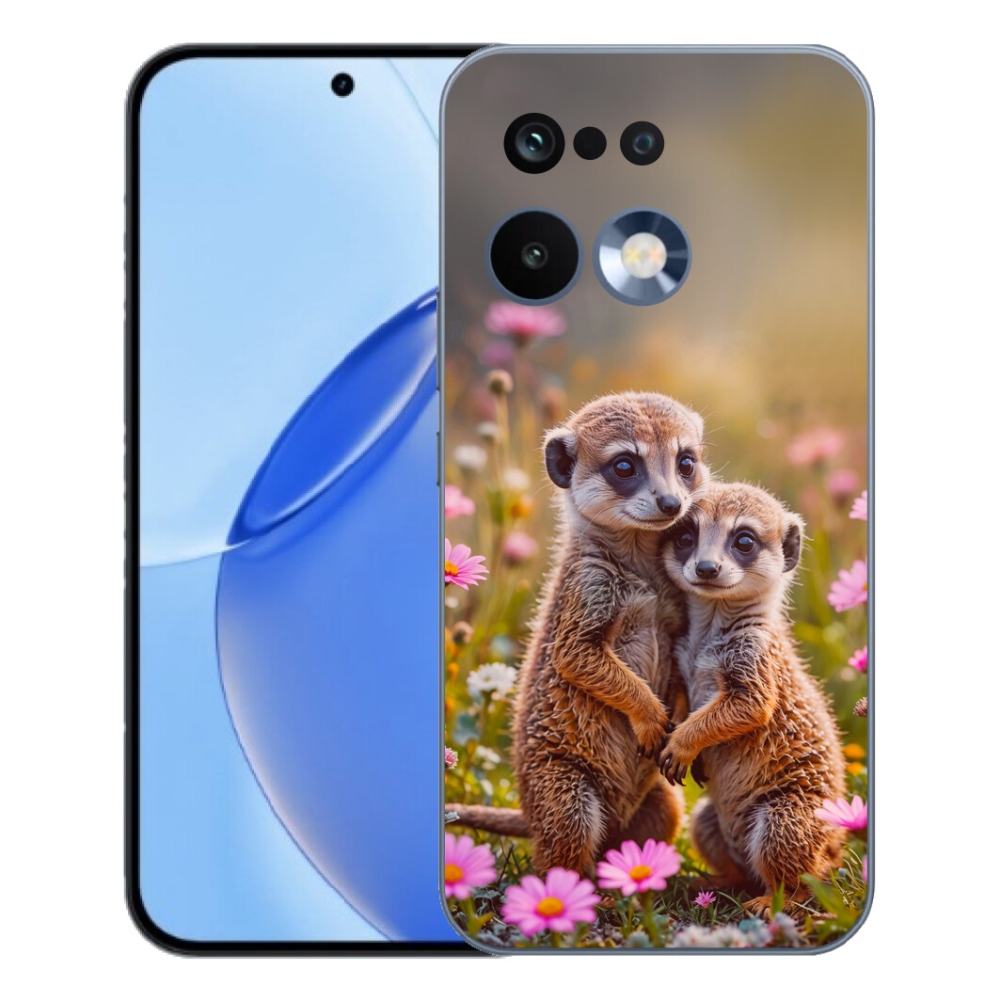 Gelový kryt mmCase na Realme 16 Pro - surikatí duo