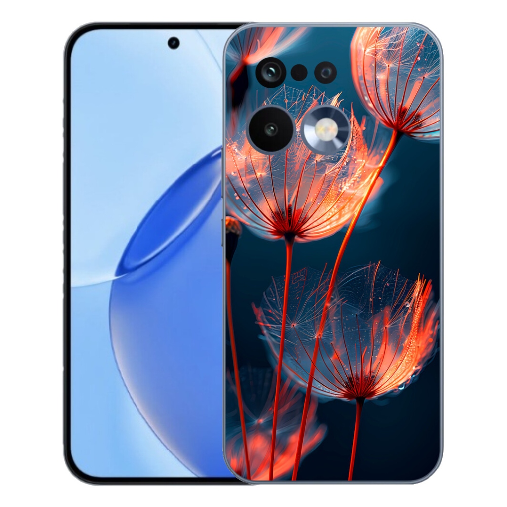 Gelový kryt mmCase na Realme 16 Pro - světélkující chmýří