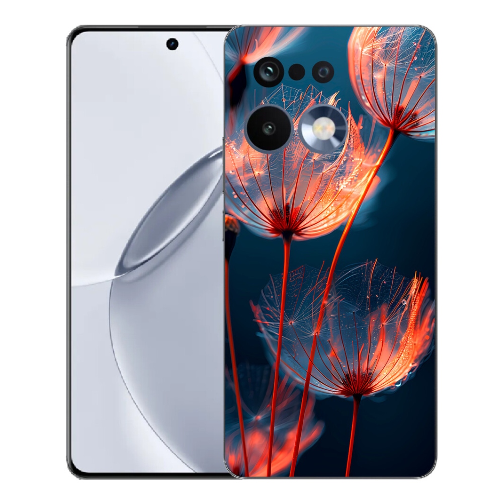 Gelový kryt mmCase na Realme 16 Pro+ - světélkující chmýří
