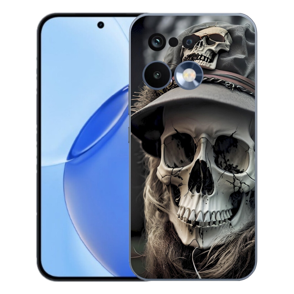 Gelový kryt mmCase na Realme 16 Pro - temná lebka