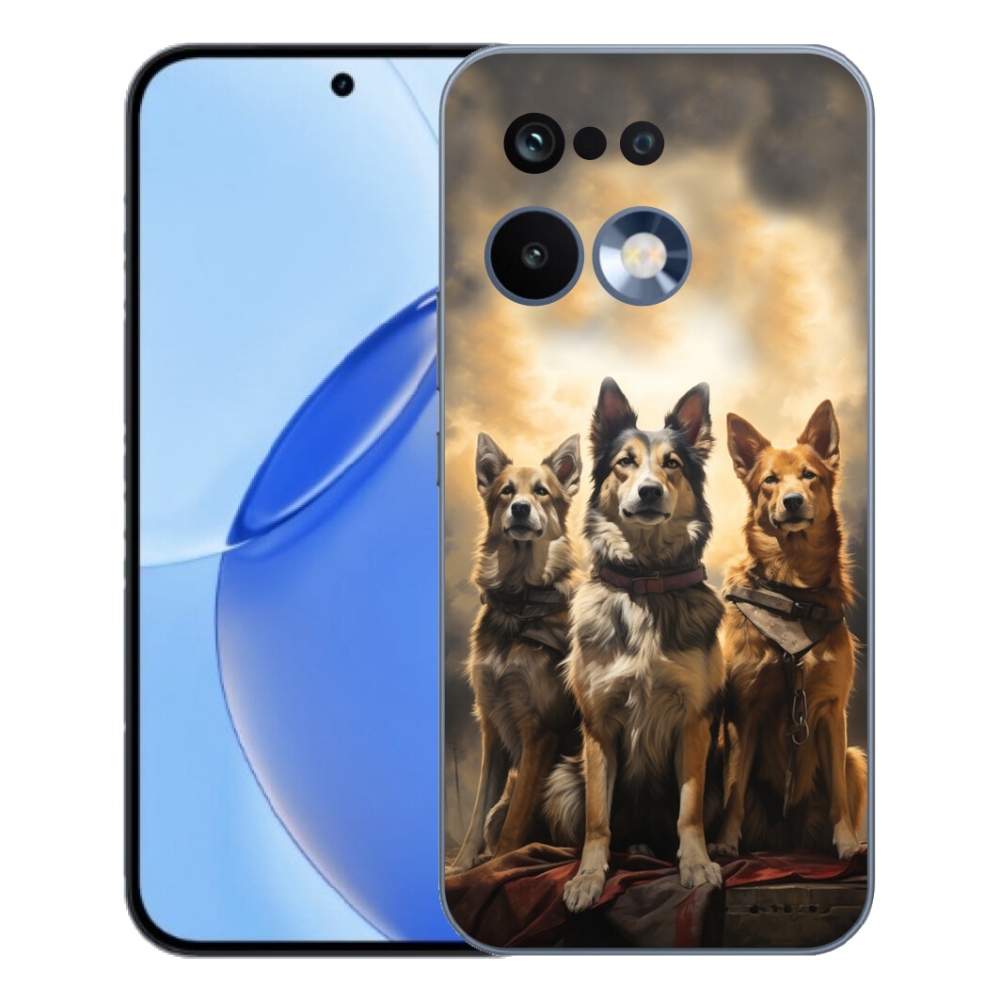 Gelový kryt mmCase na Realme 16 Pro - tři psi