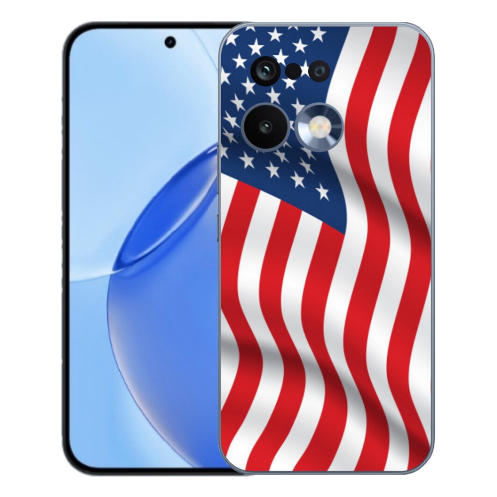 Gelový kryt mmCase na Realme 16 Pro - USA vlajka