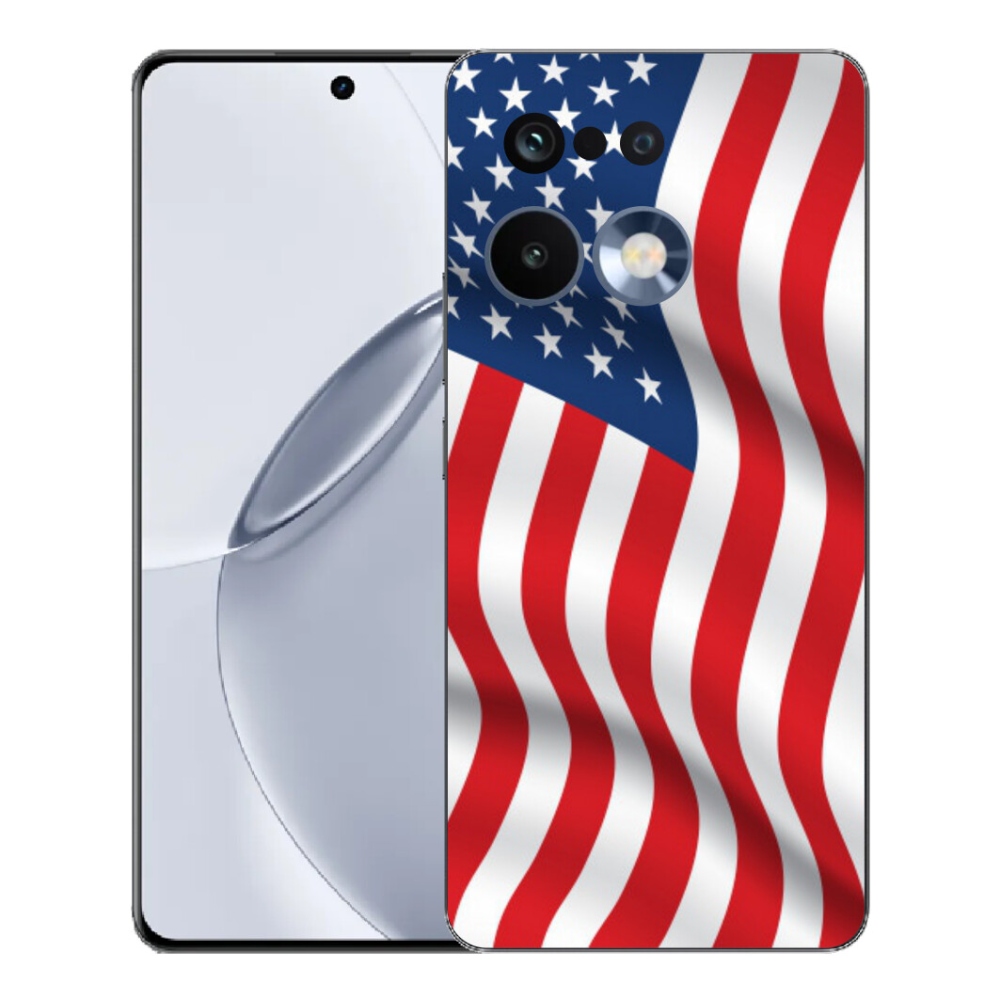 Gelový kryt mmCase na Realme 16 Pro+ - USA vlajka