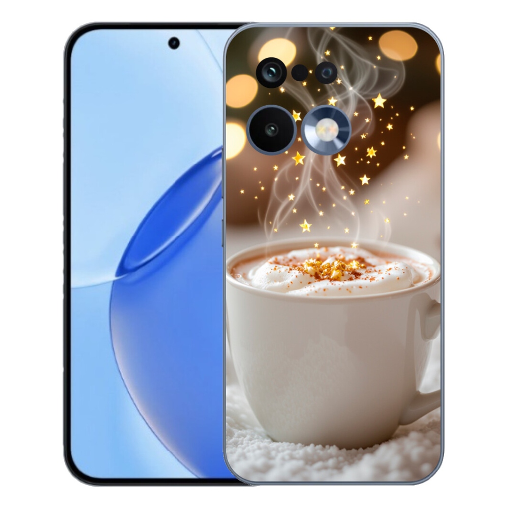 Gelový kryt mmCase na Realme 16 Pro - vánoční horký nápoj