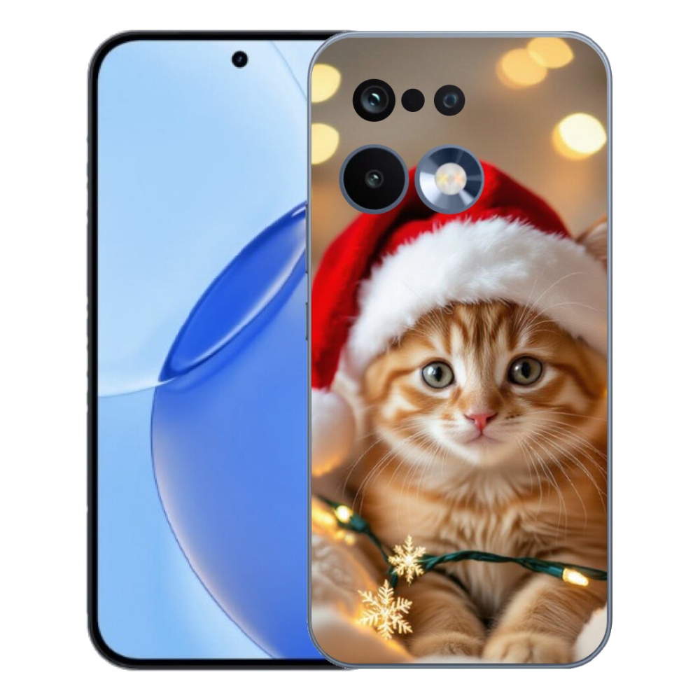 Gelový kryt mmCase na Realme 16 Pro - vánoční kotě