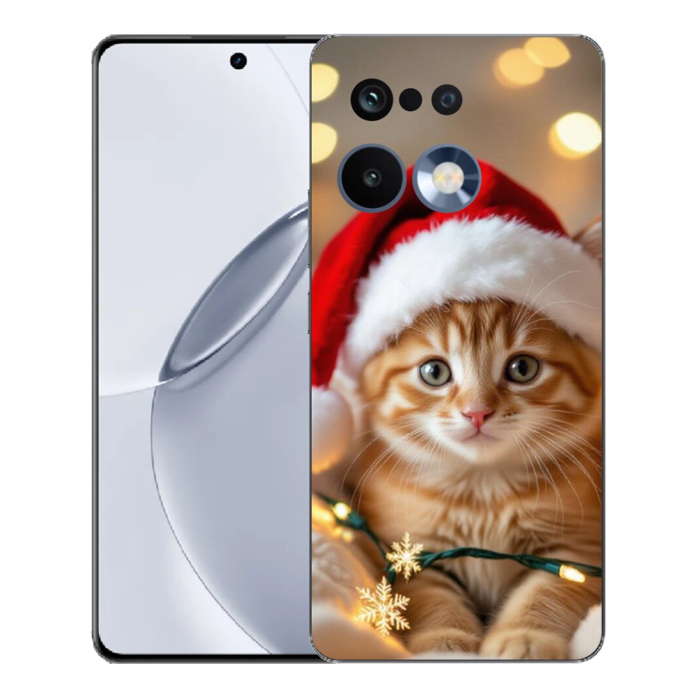 Gelový kryt mmCase na Realme 16 Pro+ - vánoční kotě