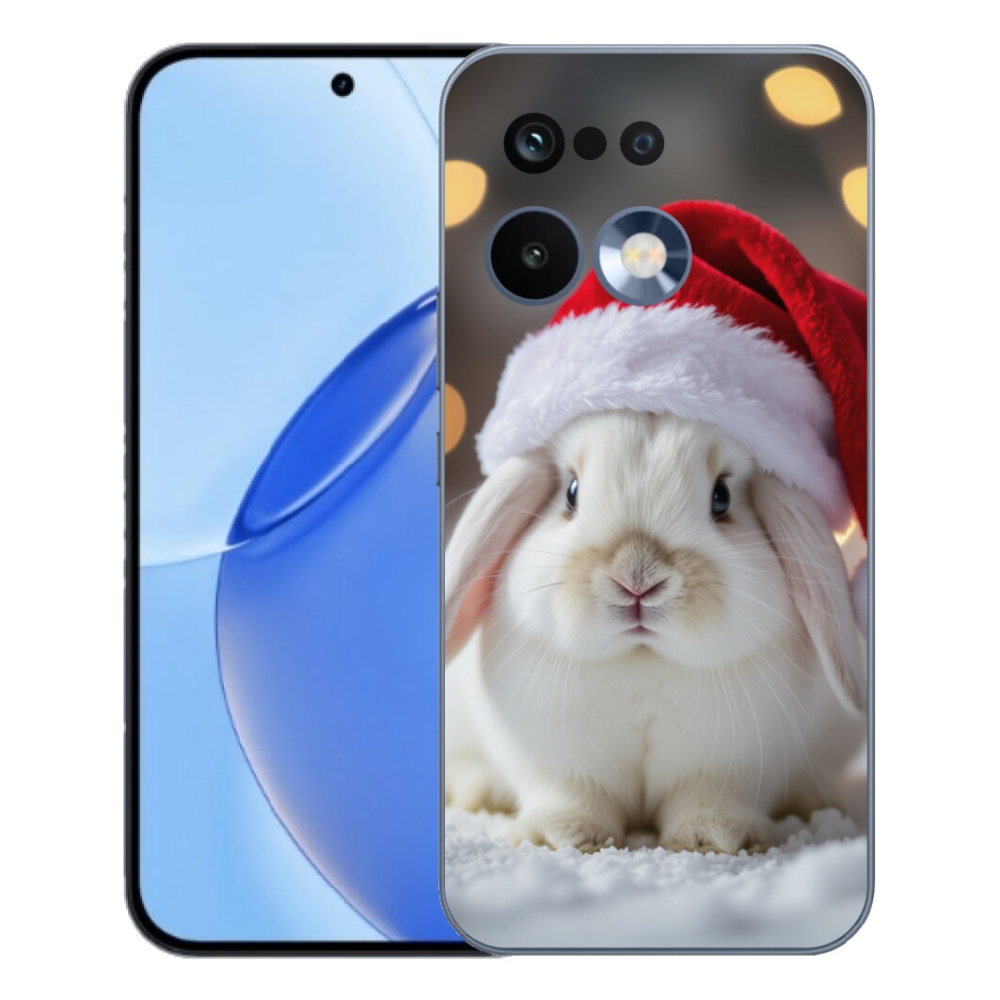 Gelový kryt mmCase na Realme 16 Pro - vánoční králík