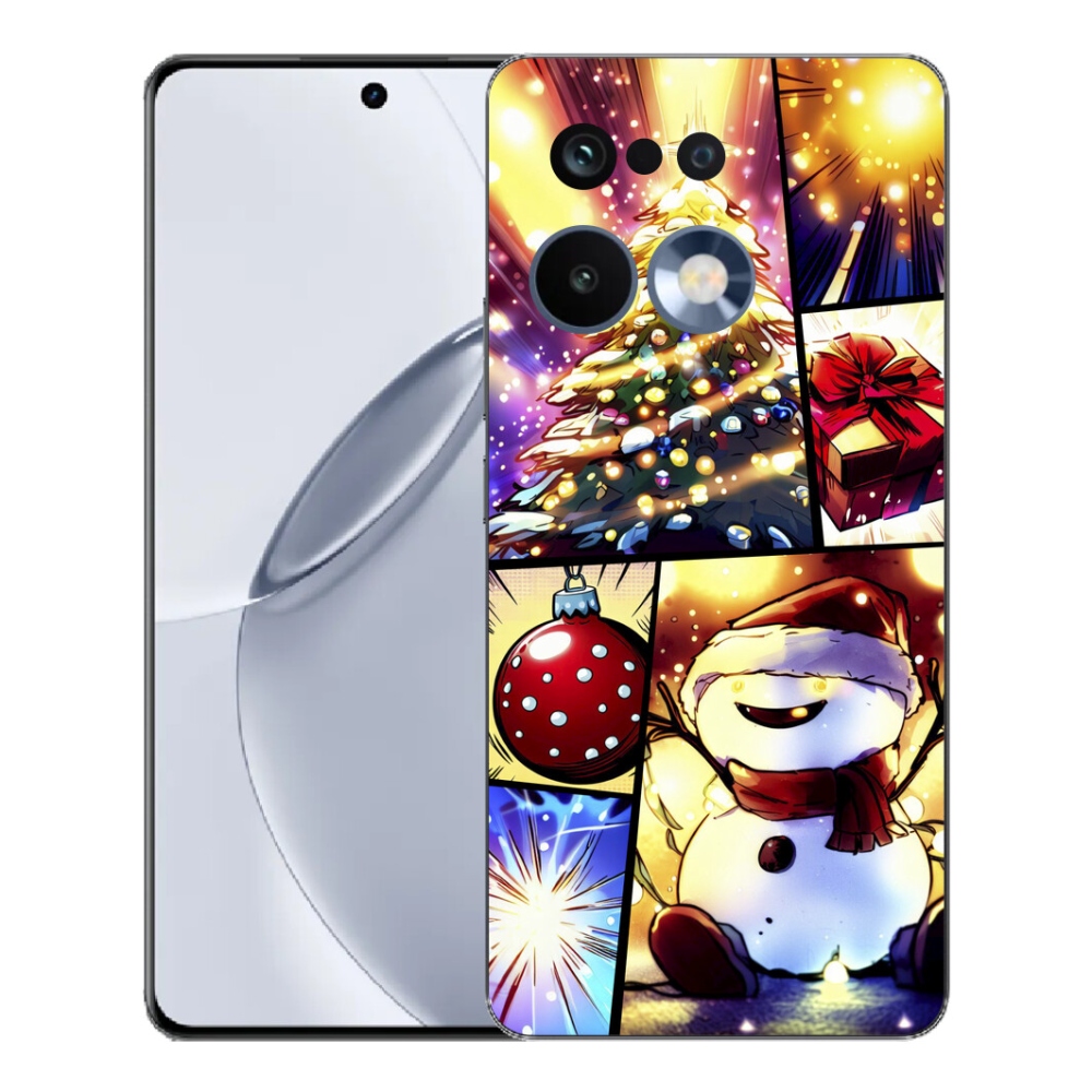 Gelový kryt mmCase na Realme 16 Pro+ - vánoční motivy 1
