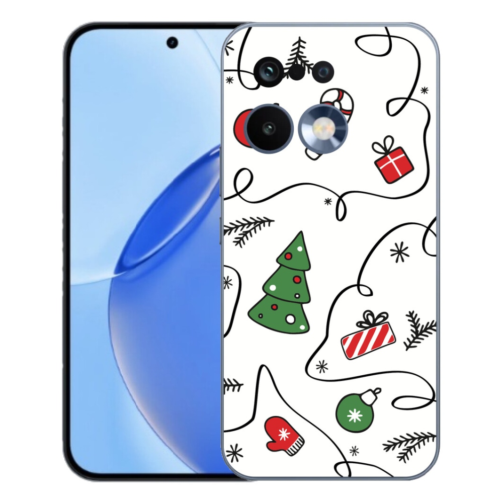 Gelový kryt mmCase na Realme 16 Pro - vánoční motivy