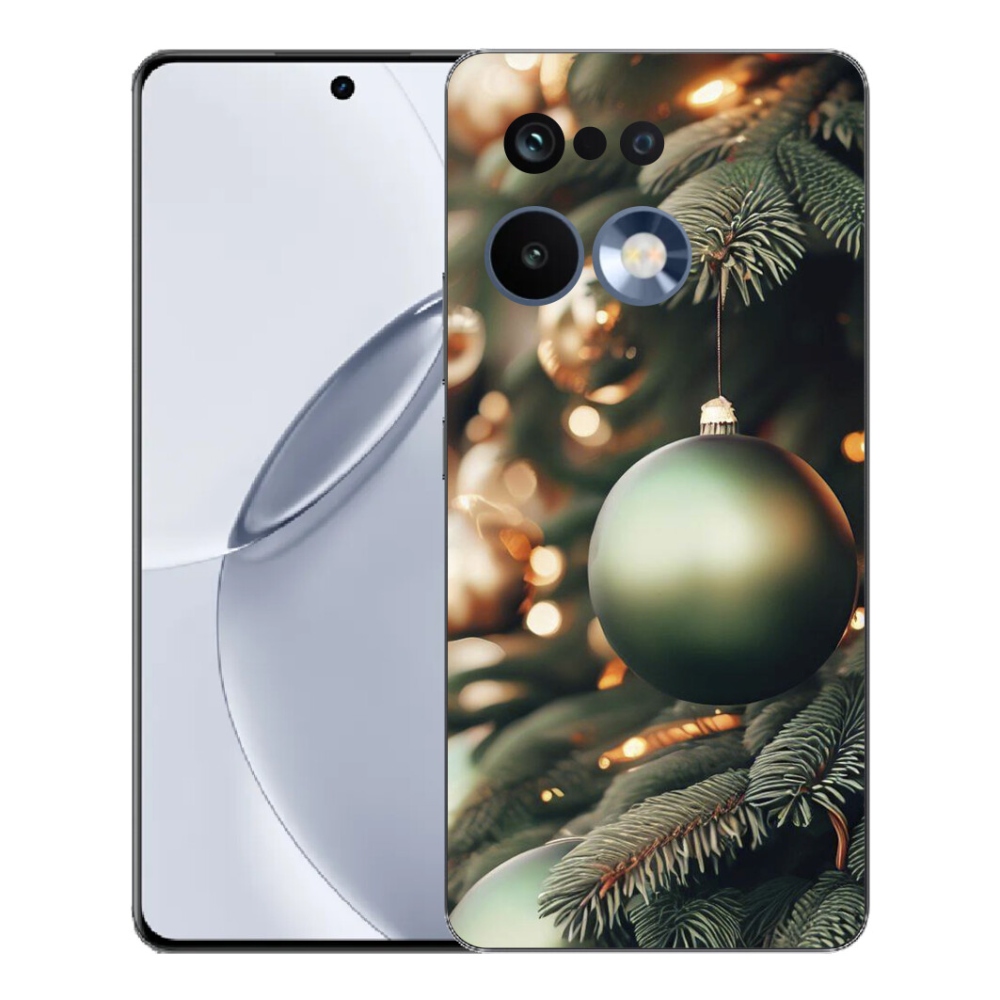 Gelový kryt mmCase na Realme 16 Pro+ - vánoční ozdoby 1