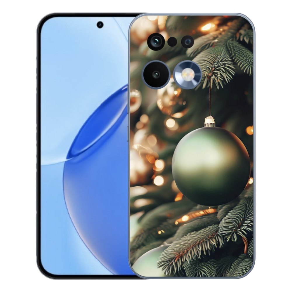 Gelový kryt mmCase na Realme 16 Pro - vánoční ozdoby 1