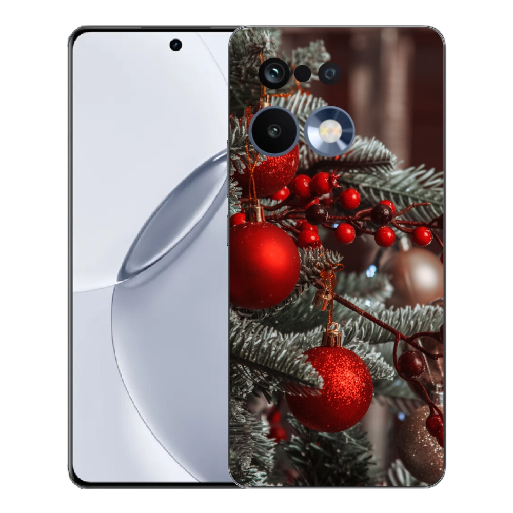 Gelový kryt mmCase na Realme 16 Pro+ - vánoční ozdoby 2