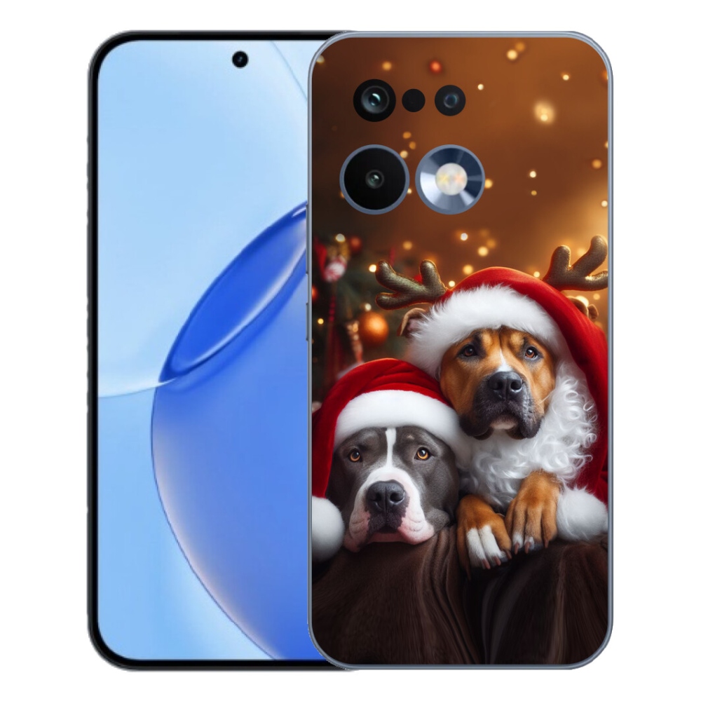 Gelový kryt mmCase na Realme 16 Pro - vánoční psi