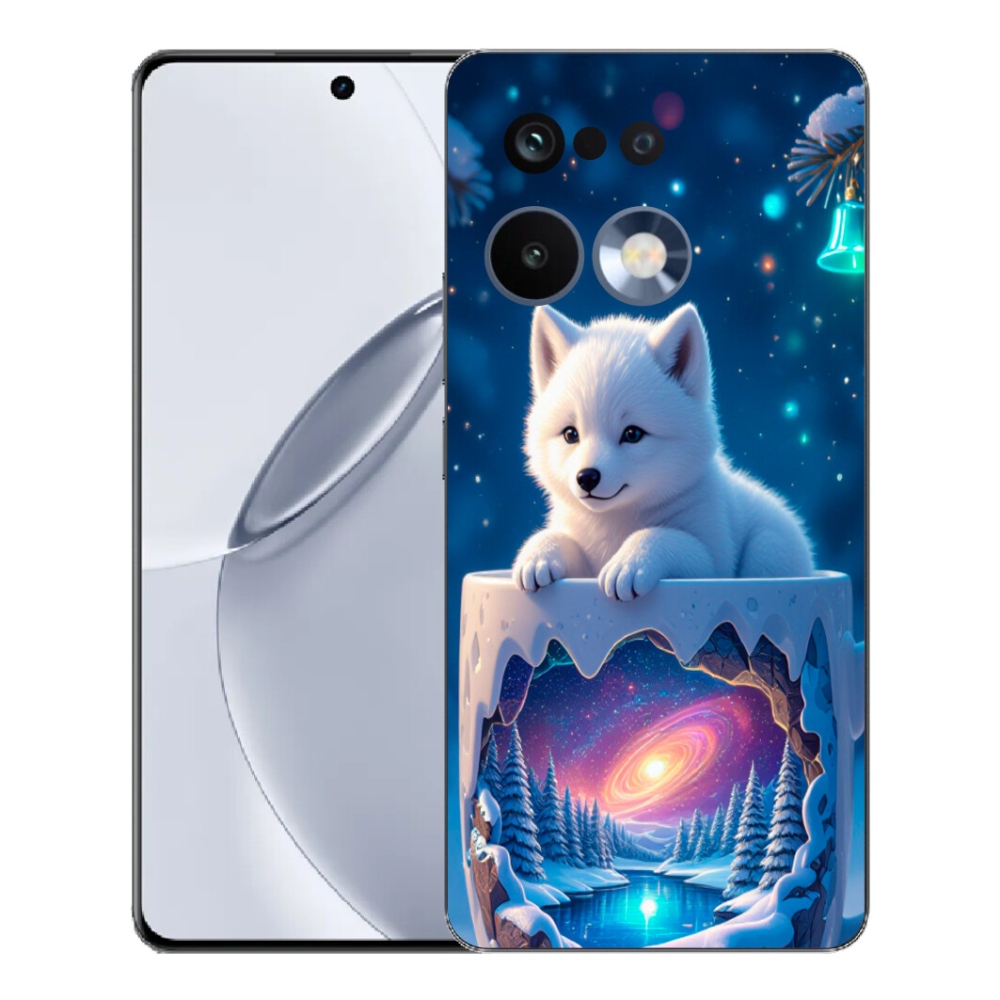 Gelový kryt mmCase na Realme 16 Pro+ - vánoční štěně