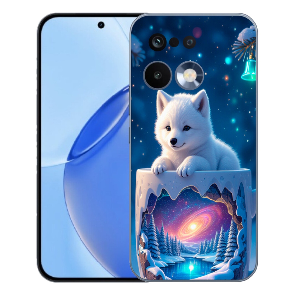 Gelový kryt mmCase na Realme 16 Pro - vánoční štěně