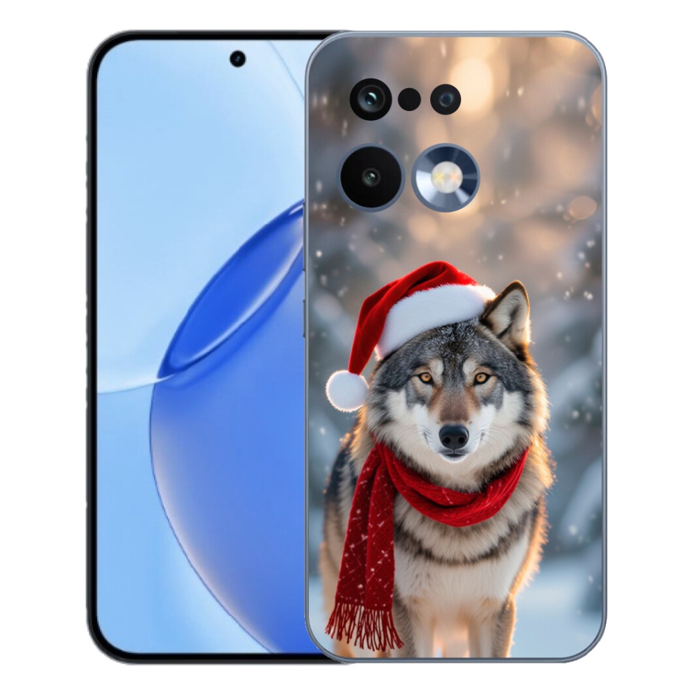 Gelový kryt mmCase na Realme 16 Pro - vánoční vlk