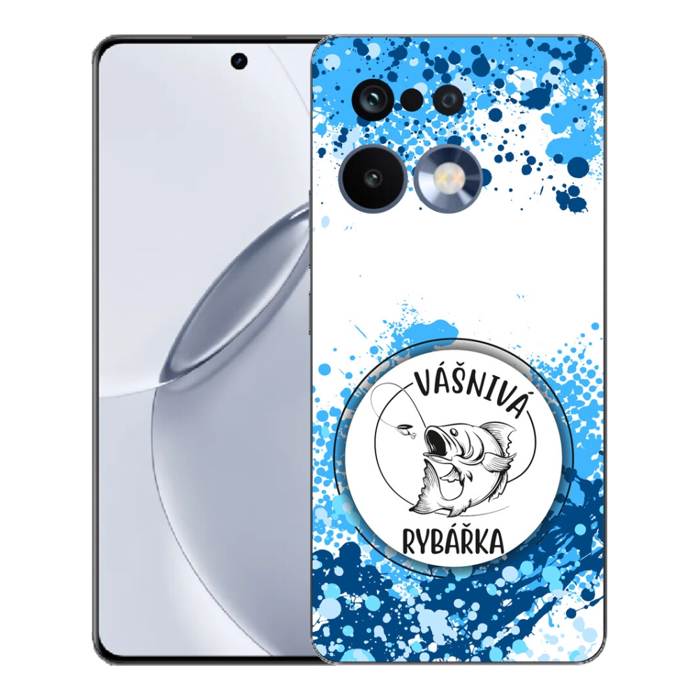 Gelový kryt mmCase na Realme 16 Pro+ - vášnivá rybářka bílé pozadí